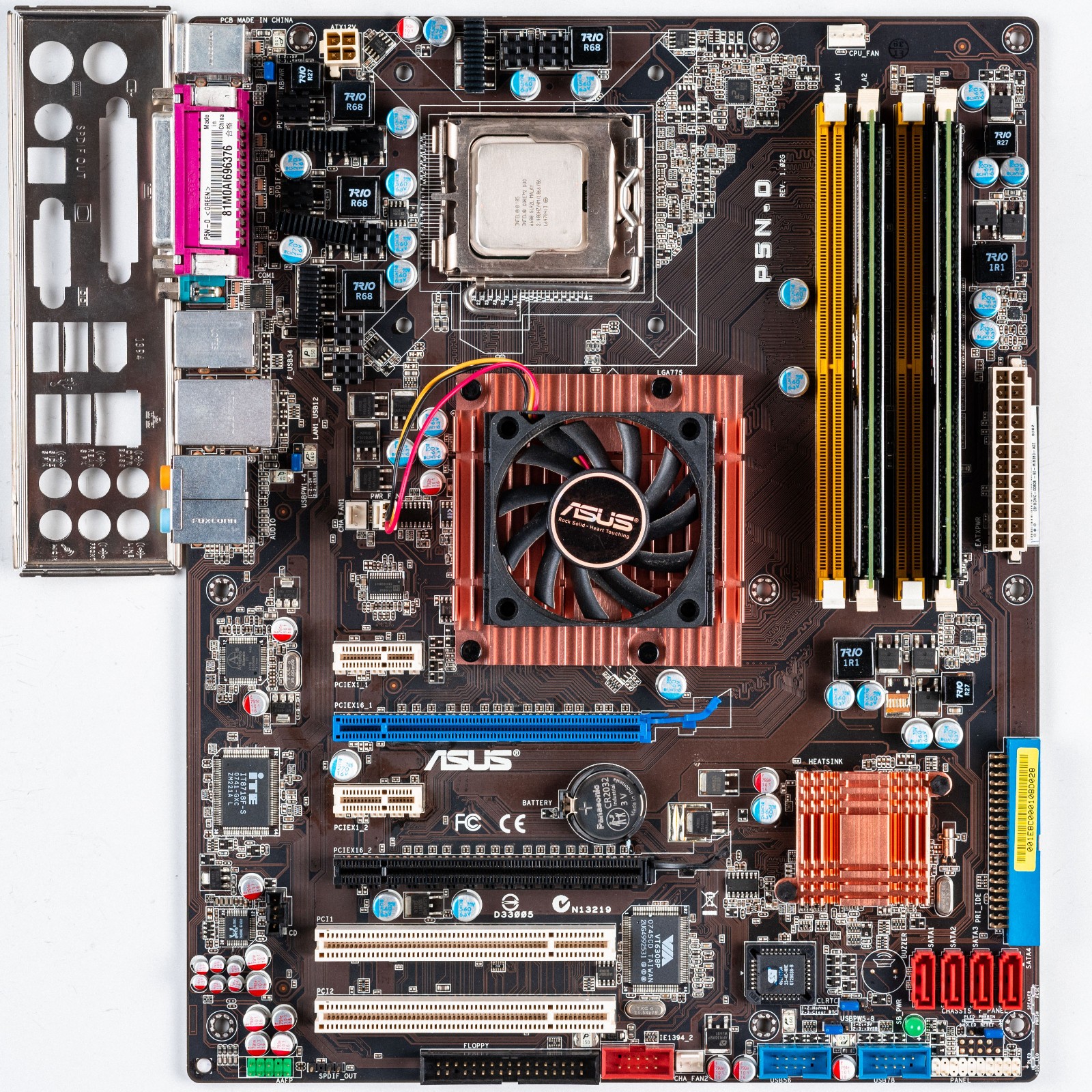 Asus P5N-D LGA775 ATX Motherboard DDR2 Core 2 Duo nForce 750i SLI Windows XP