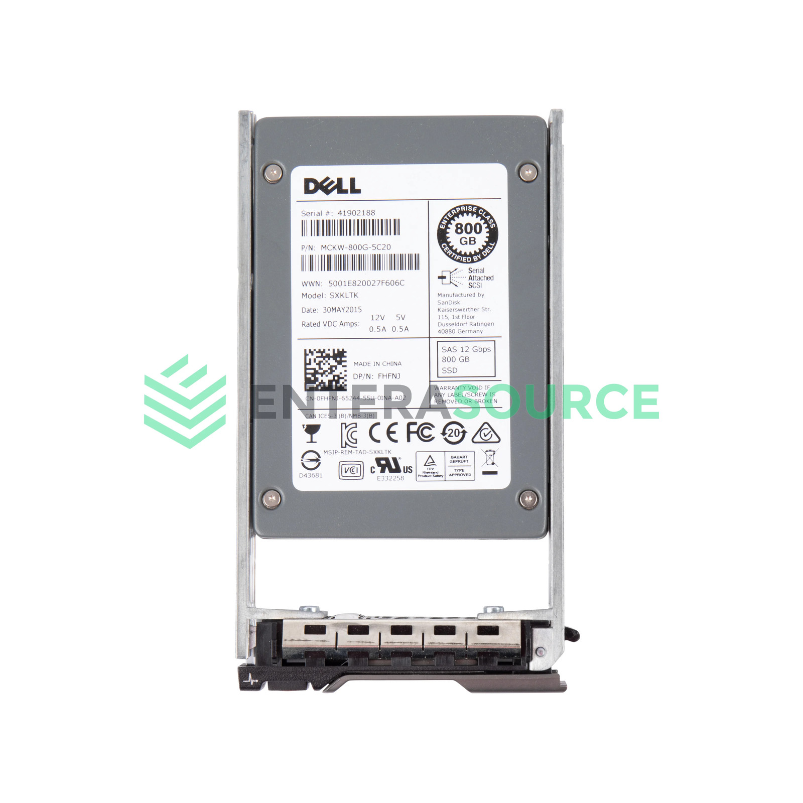 Dell FHFNJ 800GB SLC SAS SSD 2.5" 12Gbps WI Solid State Drive | SanDisk LT0800WM