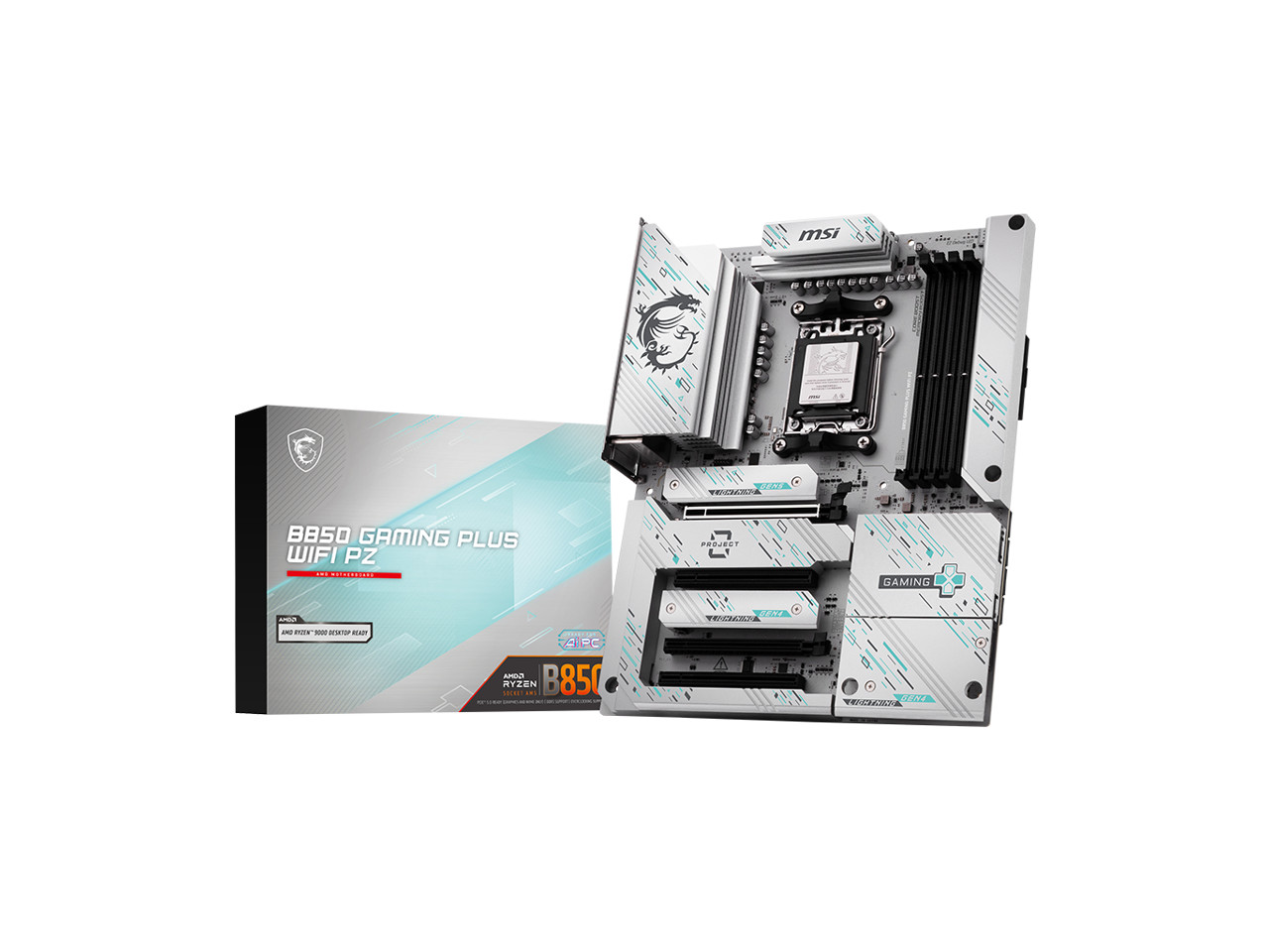 MSI B850 GAMING PLUS WIFI PZ AM5 AMD B850 ATX Motherboard
