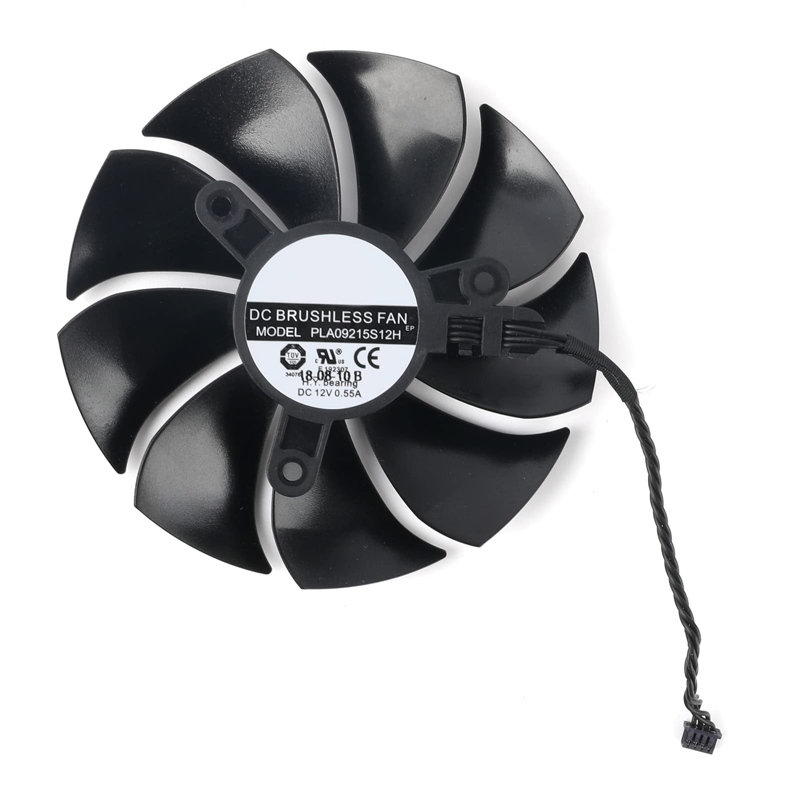 85mm DC 12V 0.55A 4Pin PLA09215S12H GPU Fan For EVGA RTX 2060 2070 2080 Ti B