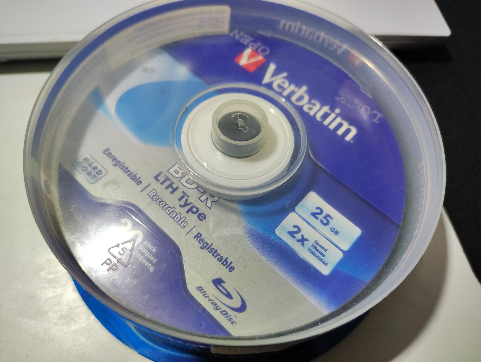 New Sealed Verbatim 25GB 2x BD-R LTH Blu-ray Disc 20pk