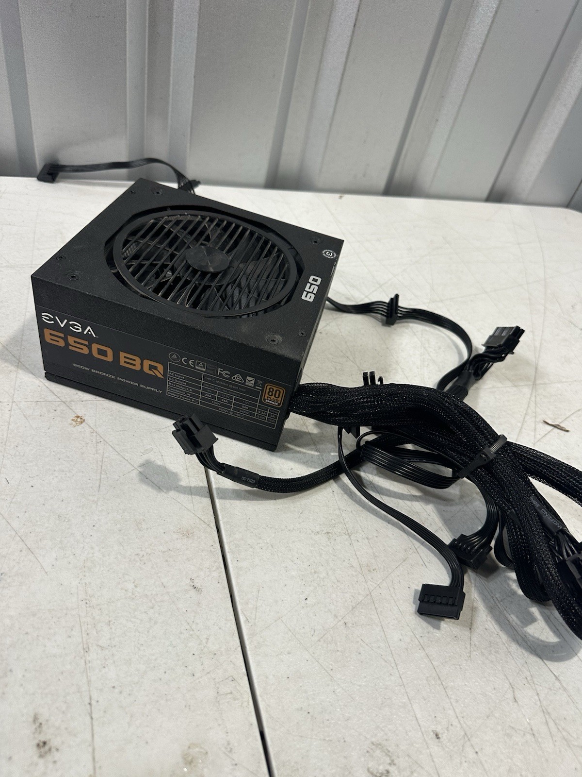 EVGA 650 BQ 650W 80+ Bronze Semi Modular ATX Power Supply PSU Works