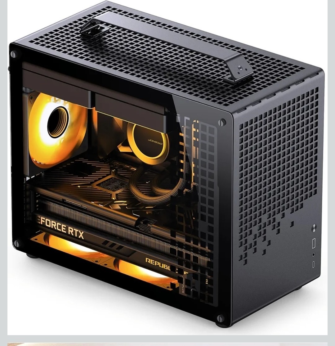 Black Micro-Atx Mini Tower PC Case,With Detachable Carrying Handle JONSPLUS Z20