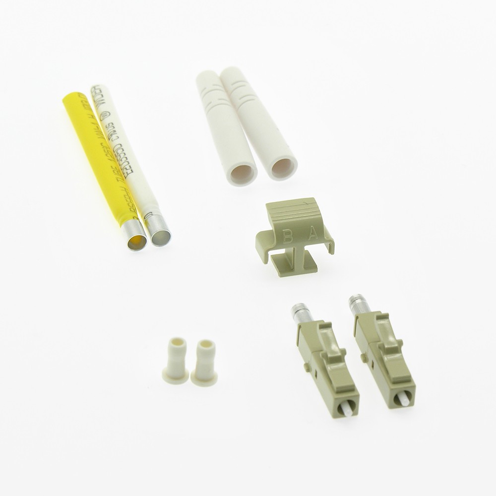 15 Pack of LC/UPC Multimode Duplex Connector 2mm Gray (10pack)
