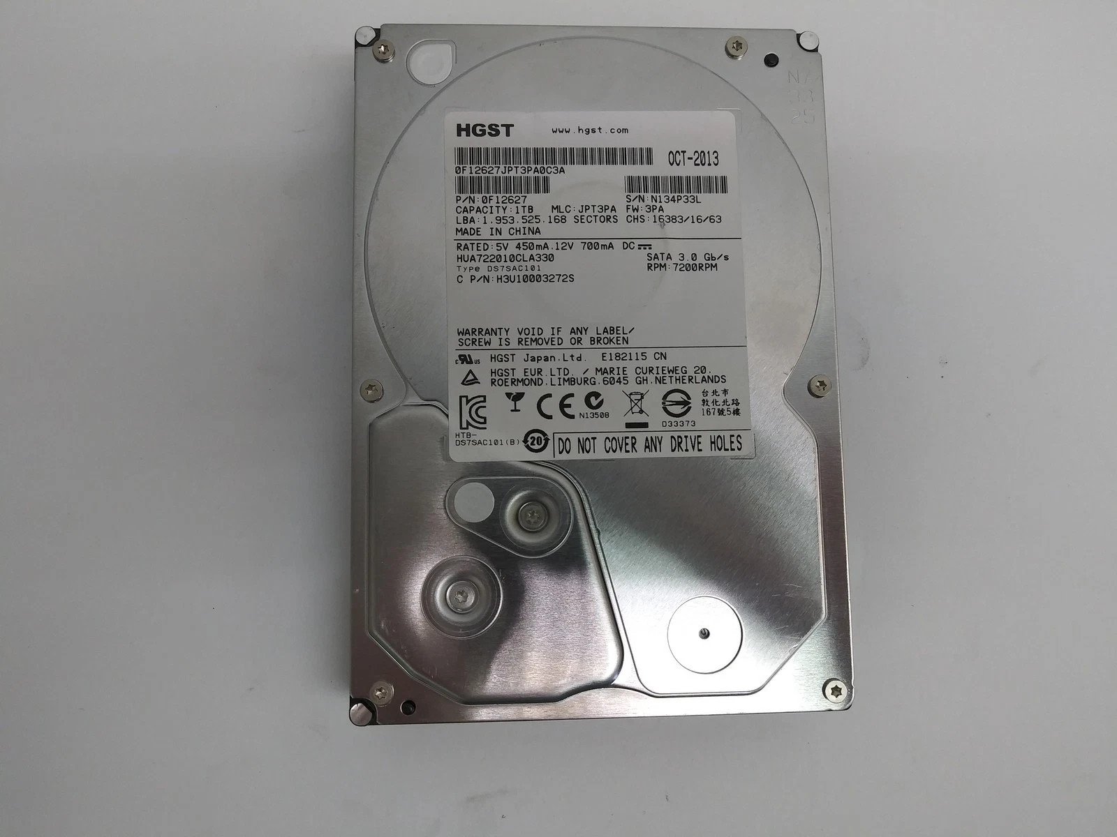 Apple 2008-2012 Mac Pro Desktop 1TB SATA Hard Drive With OS X 10.10 Yosemite