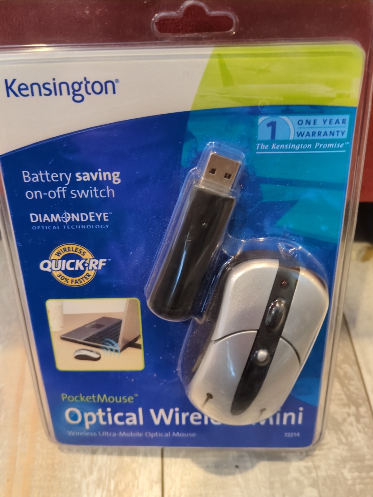 Kensington Pocket Optical Wireless Mini Mouse #72214