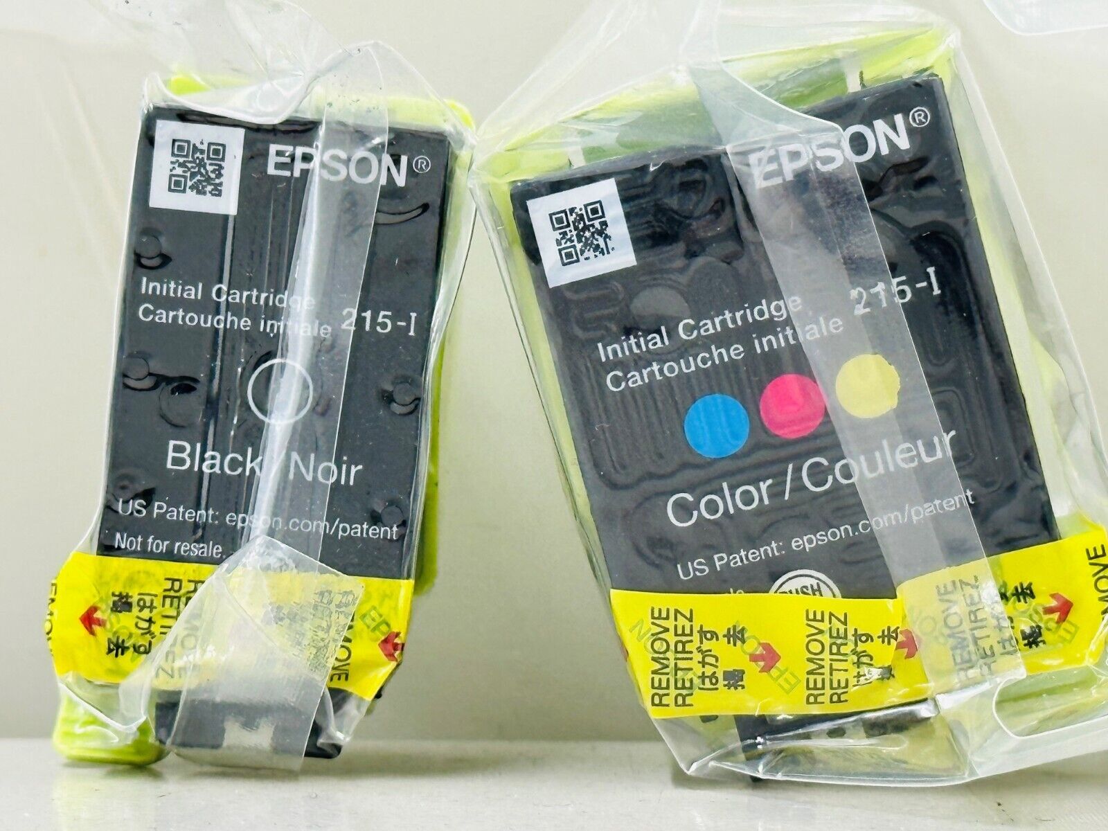 New Genuine Epson 215-I Black Color 2PK Ink Cartridges WorkForce WF-100