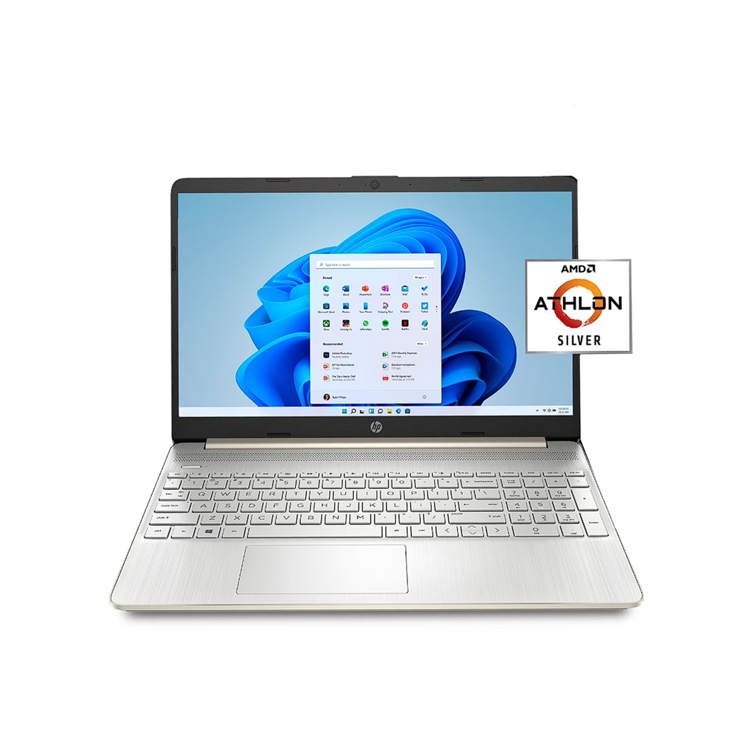 HP 15.6" HD Athlon Silver 3050U 2.3GHz AMD Radeon Graphics 4GB RAM 128GB SSD