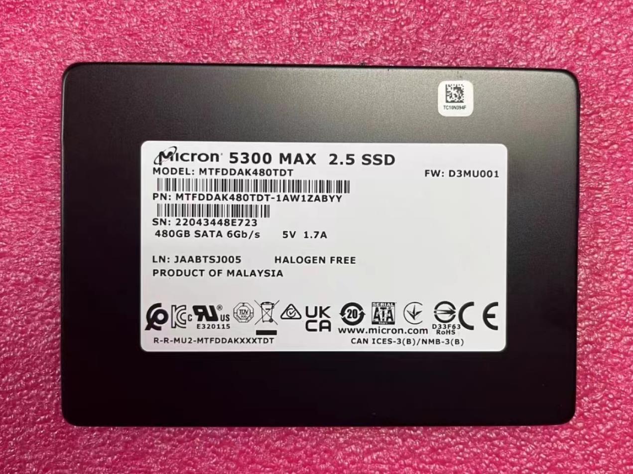 compatible Micron 5300 MAX 480GB SATA 6Gb/s SSD MTFDDAK480TDT-1AW1ZABYY