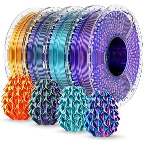 YOOPAI Silk PLA+ Filament 1.75mm Dual Color 250g x4 Spools BundleLet me