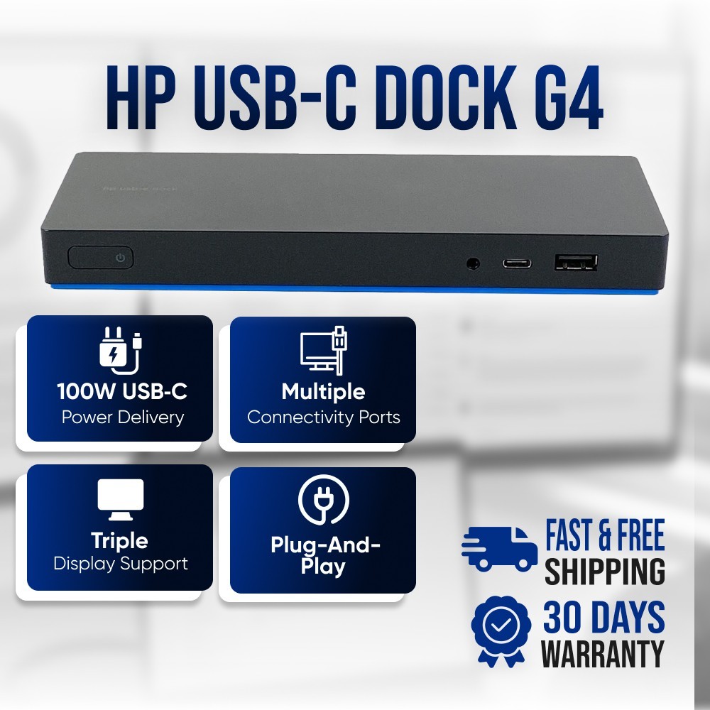 Original HP USB-C Dock Station for EliteBook 735 745 755 830 840 850 NO ADAPTER