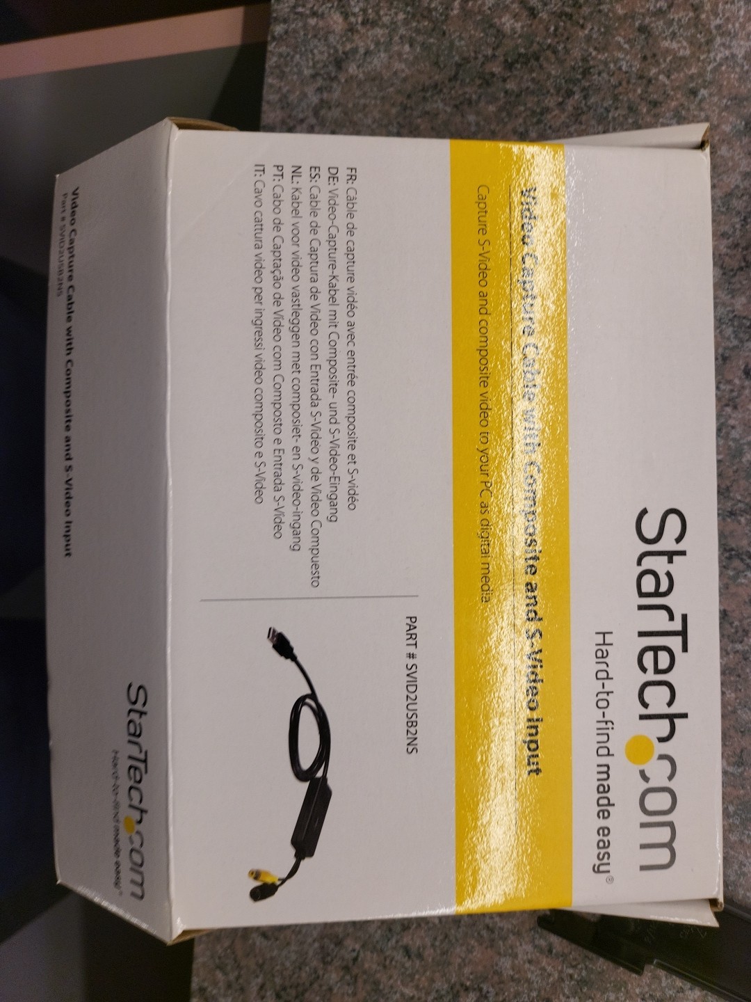 StarTech.com SVID2USB2 Video Capture Cable w/ S-Video & Composite RCA A/V Inputs