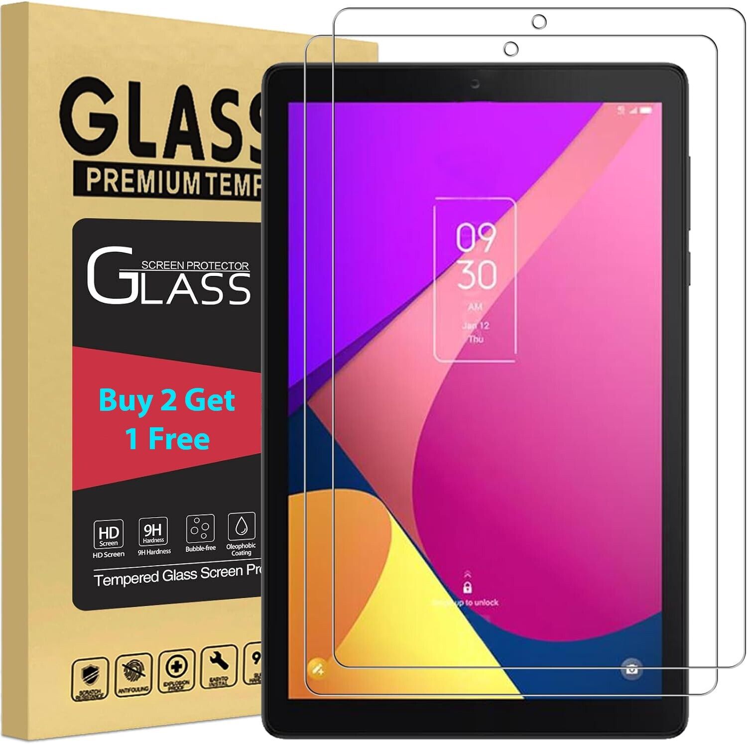 Tempered Glass Screen Protector For TCL TAB 8 inch / TCL TAB 8 LE Tablet