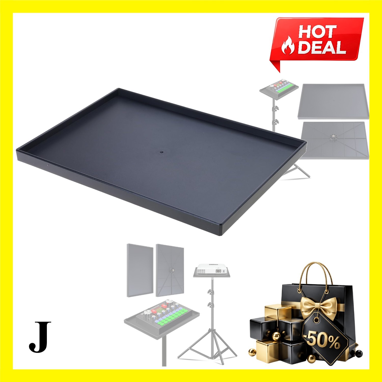 Projector Tray Laptop Tray Platform Holder Pallet for 1/4" Screw Tripod Stand...