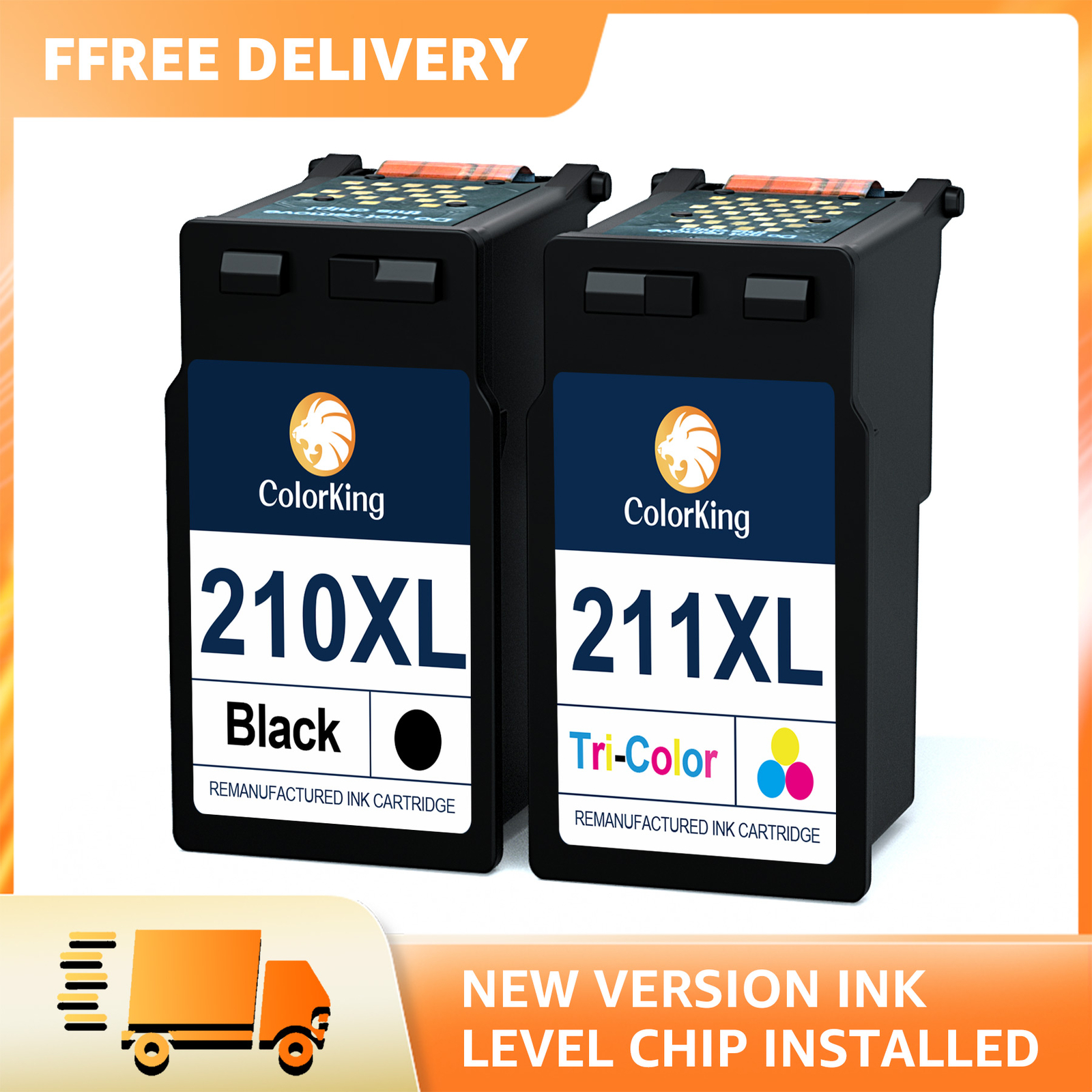 2x Ink replacement for Canon PG-210XL CL-211XL PIXMA MP495 MX320 330 340 350