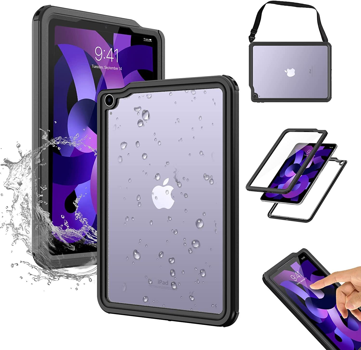 For iPad Air 5th/4th Generation 10.9 Case Waterproof Shockproof Heavy Duty Cover