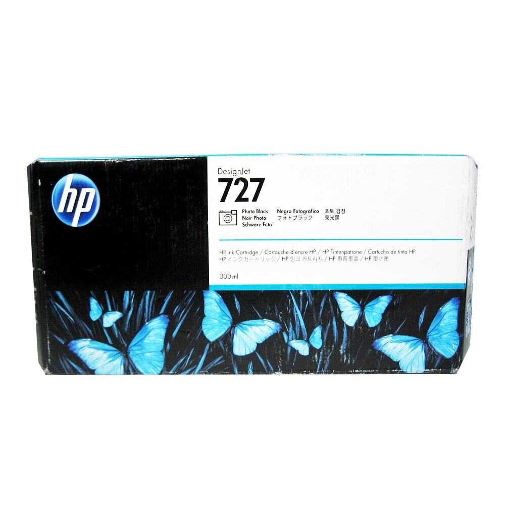 Genuine HP 727 Photo Black 300ml F9J79A DesignJet T1530 T930 T2530 (Retail Box)