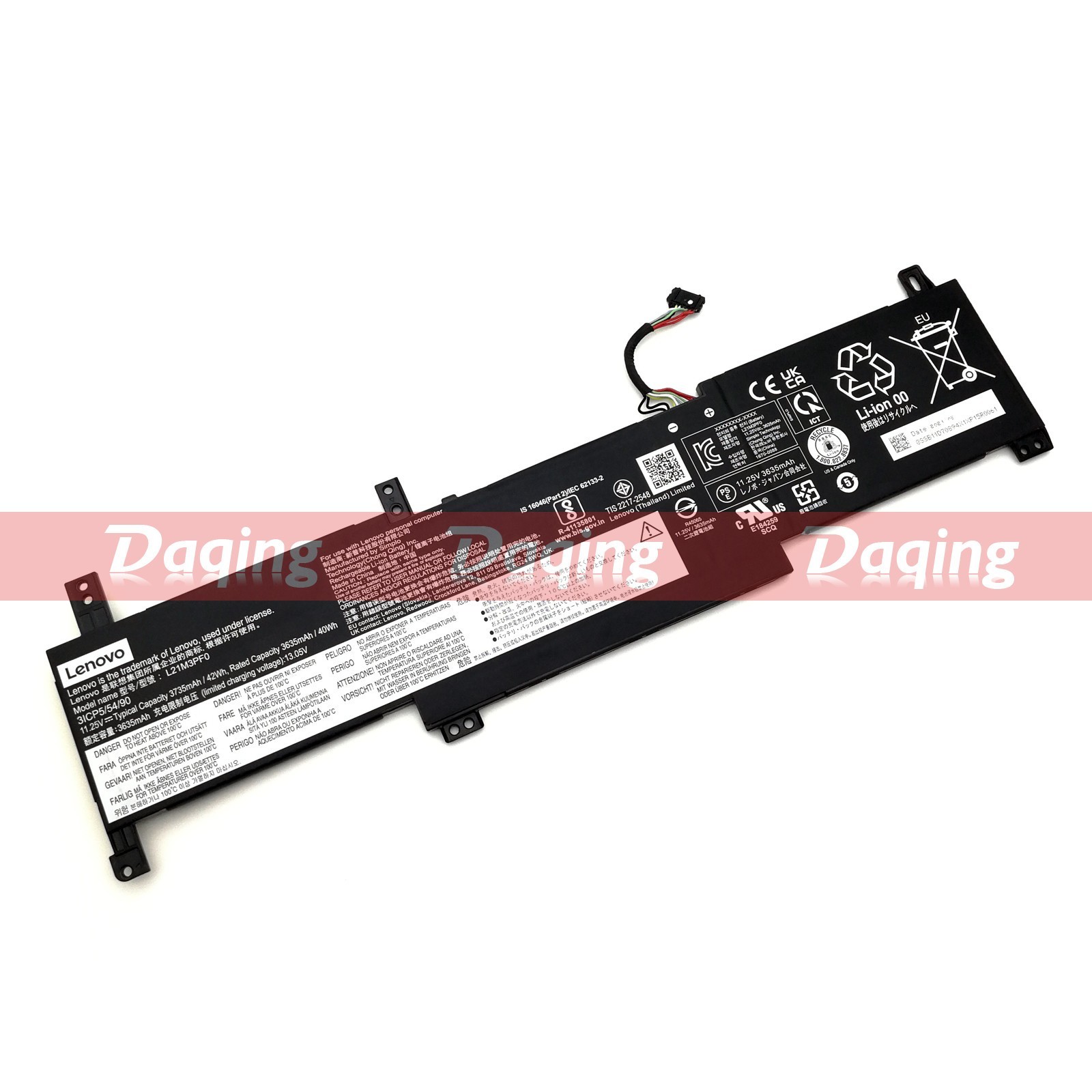 New Original L21M3PF0 L21C3PF0 L21M3PF1 Battery for Lenovo 5B11D70891 5B11D70895