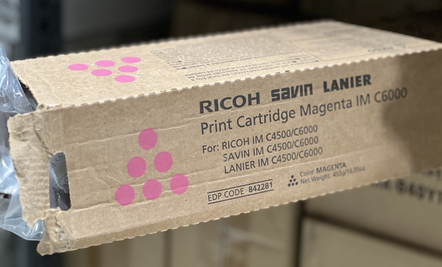 Genuine Ricoh 842281 Magenta Toner Cartridge for IM C4500 / C6000-Open/Worn Box