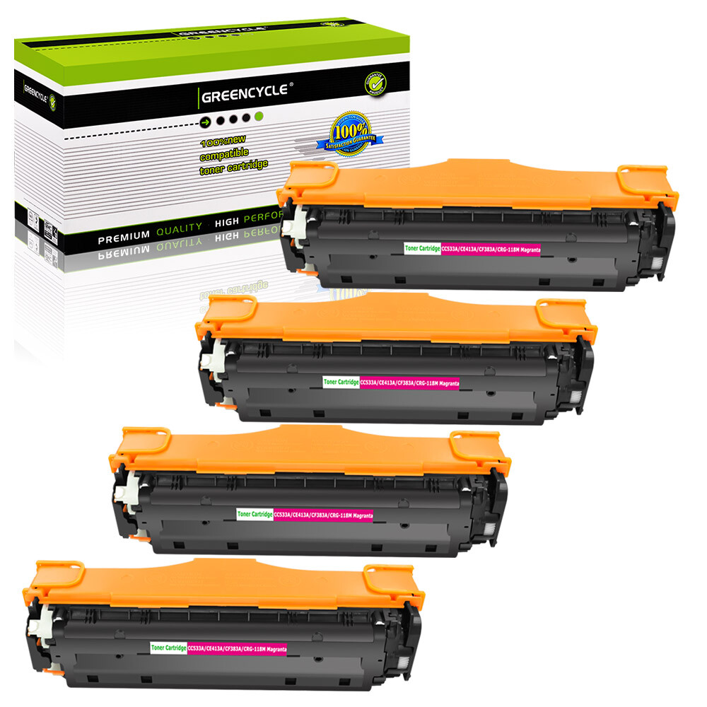 4PKs CE413A Toner Fits For HP LaserJet Pro 300 Color M351a MFP M375NW 400 M471dn