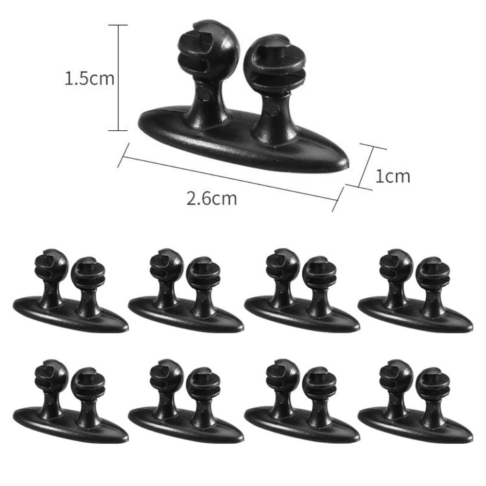 8 Pcs Car Interior Wire Cable Holder Clip Charger Line Organizer Accessories