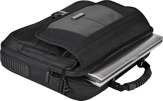 Targus 17'' Blacktop Deluxe Checkpoint-Friendly Briefcase with DOME Protection