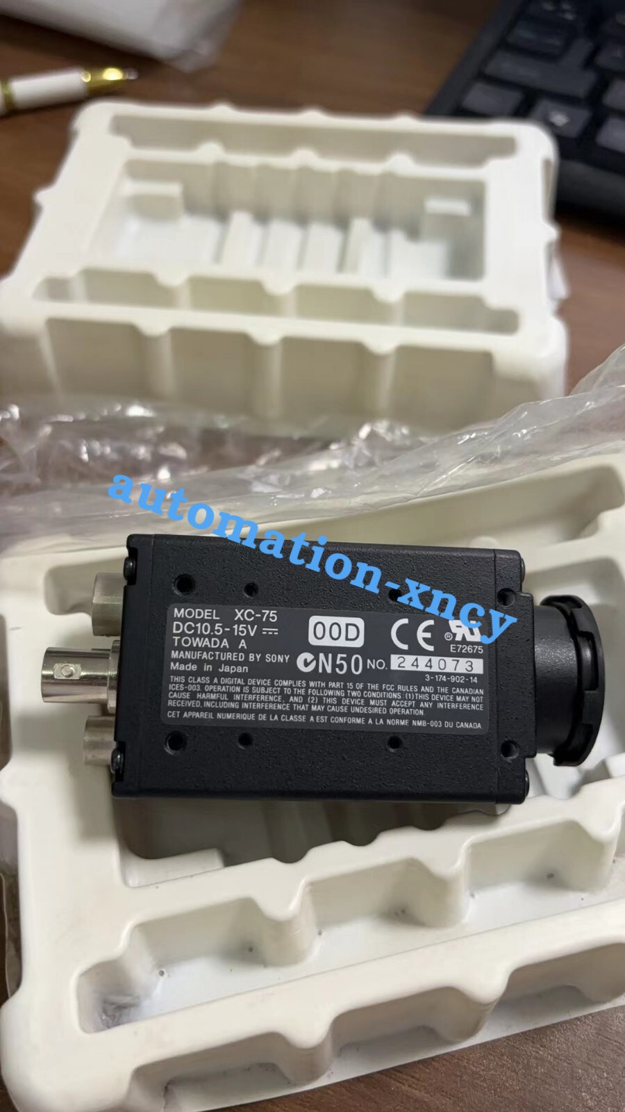 1PC Sony XC-75 CCD industrial Camera XC75 New In Box Expedited Shipping