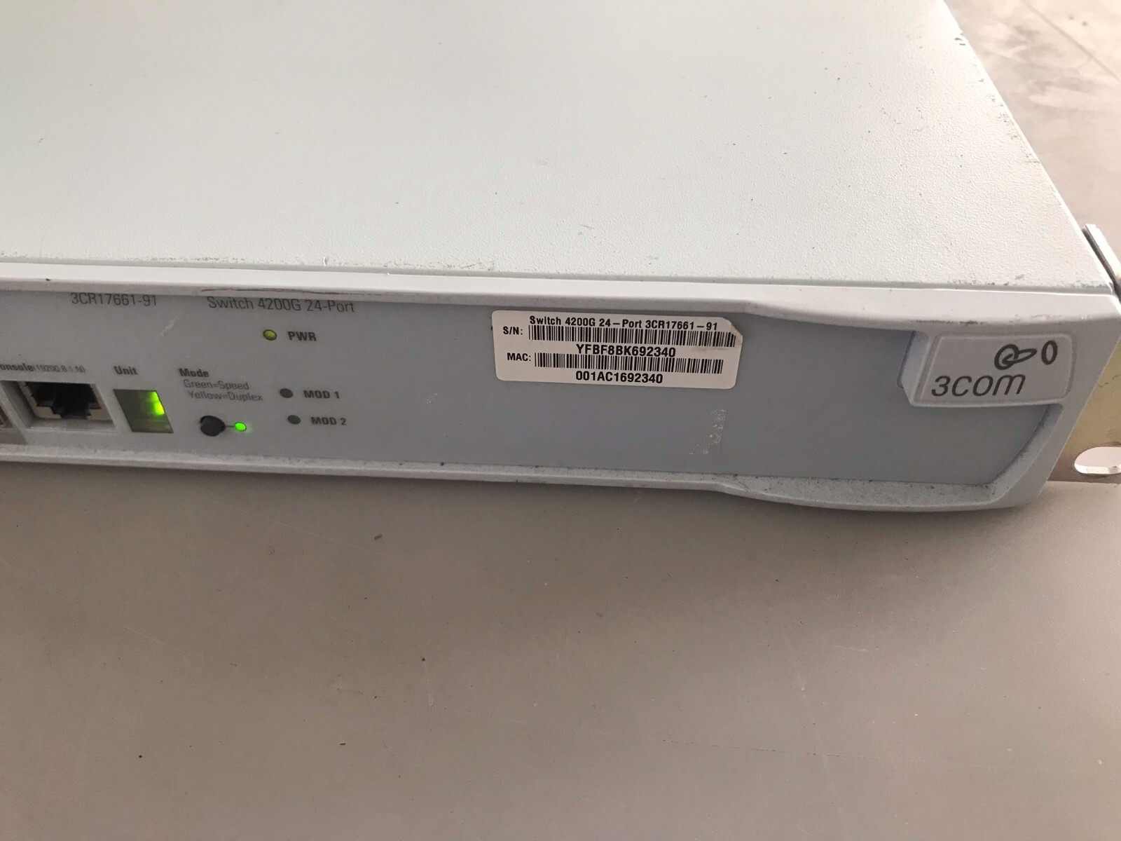 3COM 4200G 24-Port Switch 3CR17661-91
