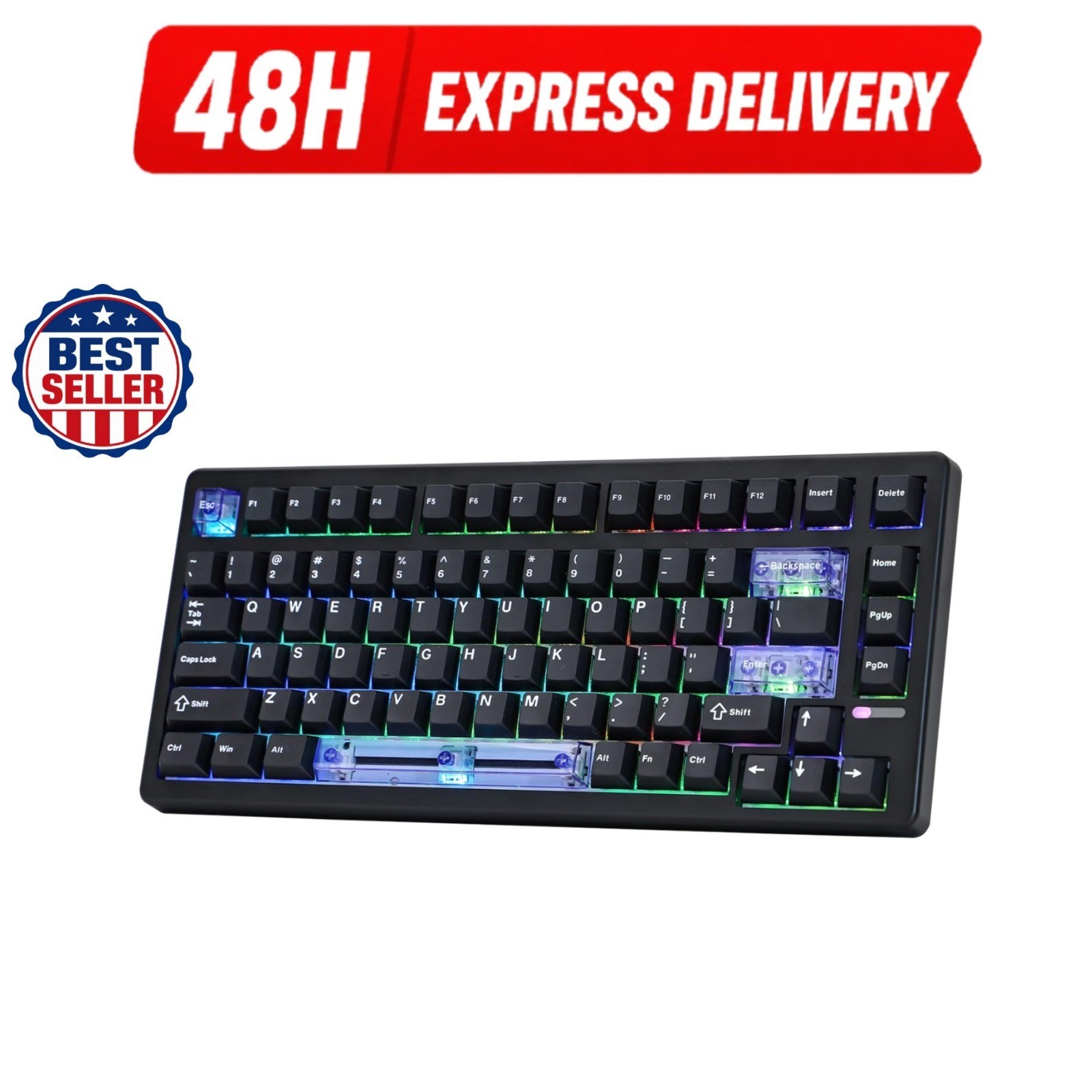 EPOMAKER HE80 Hall Effect Mechanical Gaming Keyboard 8K 75% RGB