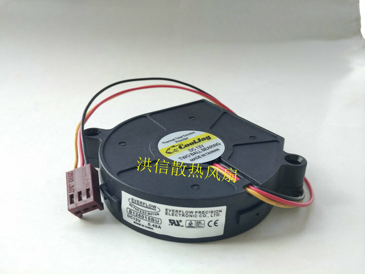 1pcs  CooLJag B126015BU DC12V 0.40A 1U Server Turbo Cooling Fan 3pin