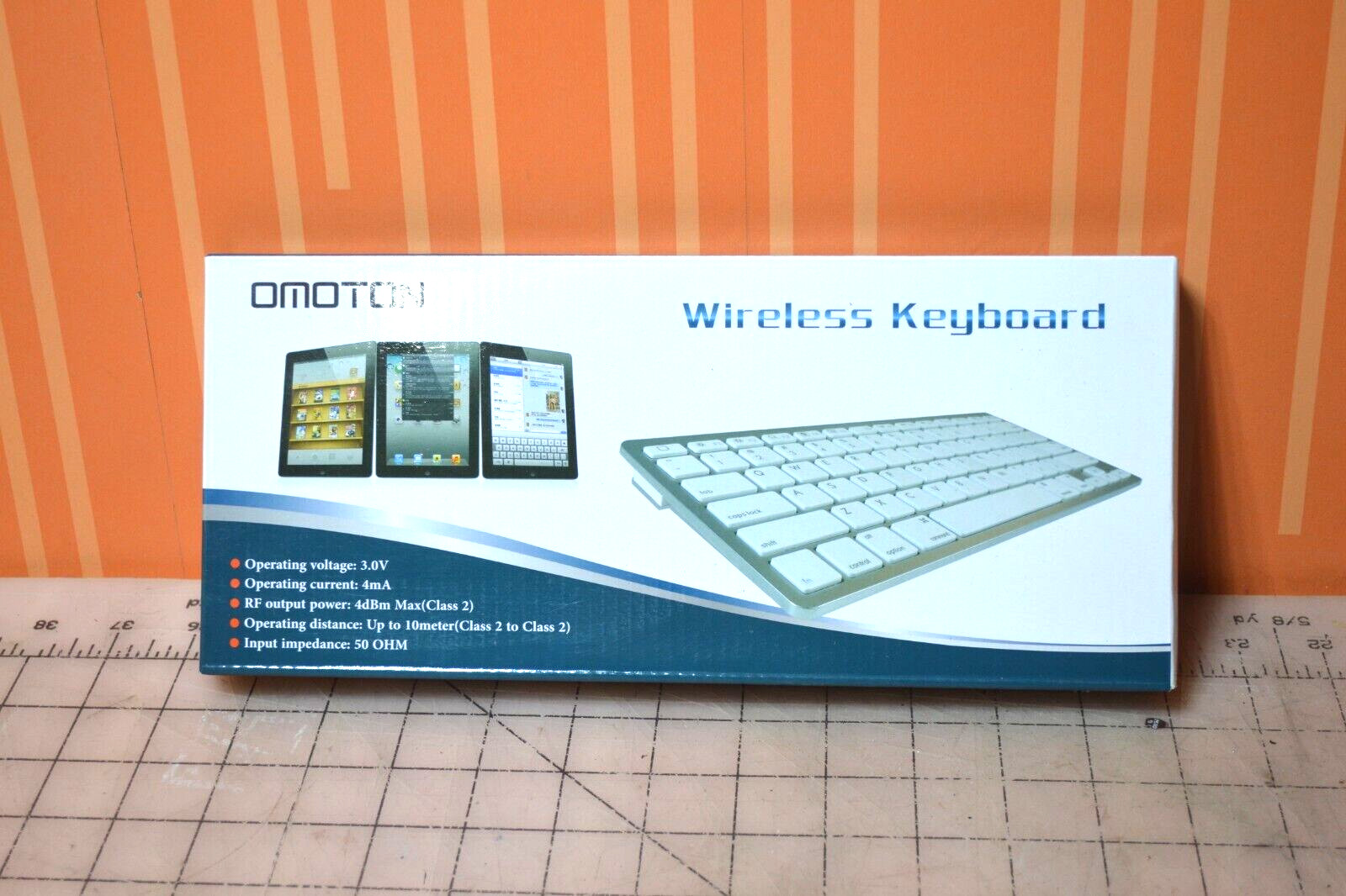 OMOTON iPad Keyboard with Numeric Keypad, Ultra Slim Wireless Bluetooth Keyboard