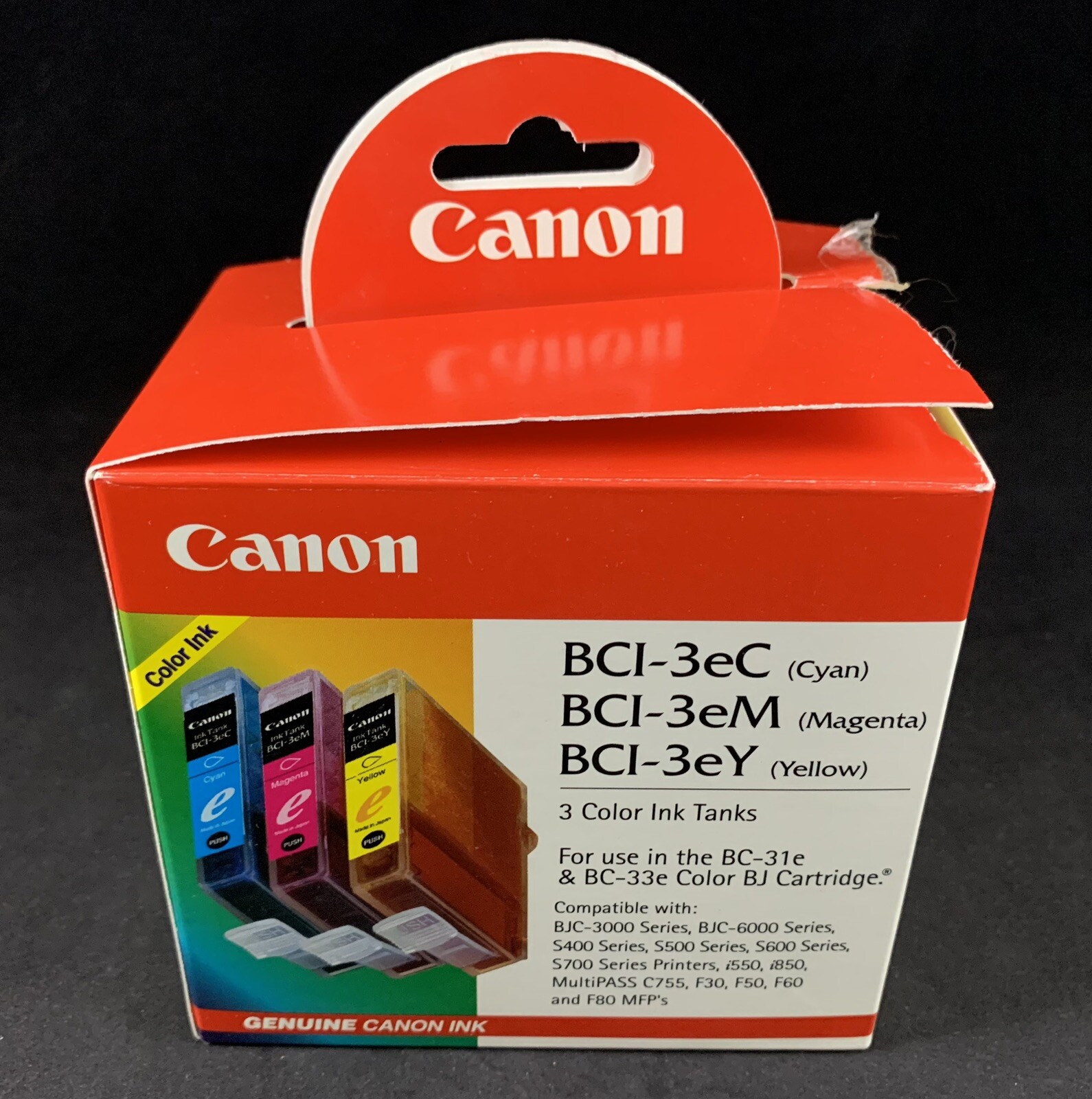 Genuine Canon BCI-3e Three Color Ink Tanks