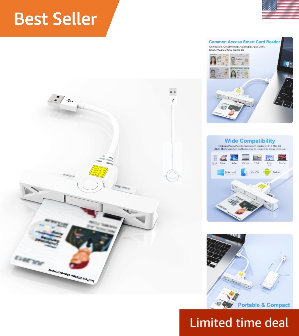Portable USB-A CAC Reader: Essential Security Tool for Military & Contractors