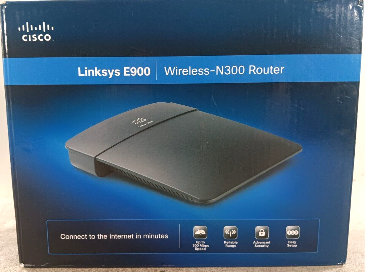Cisco Linksys E900 Wireless-N300 Router Windows Mac