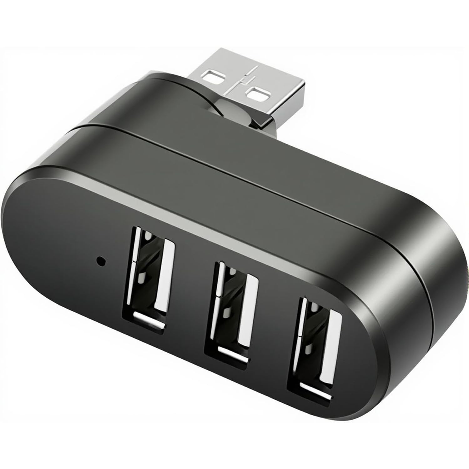 USB Port Splitter, USB 3 Port Compact Portable Rotatable HUB, USB Hub Dock [9...