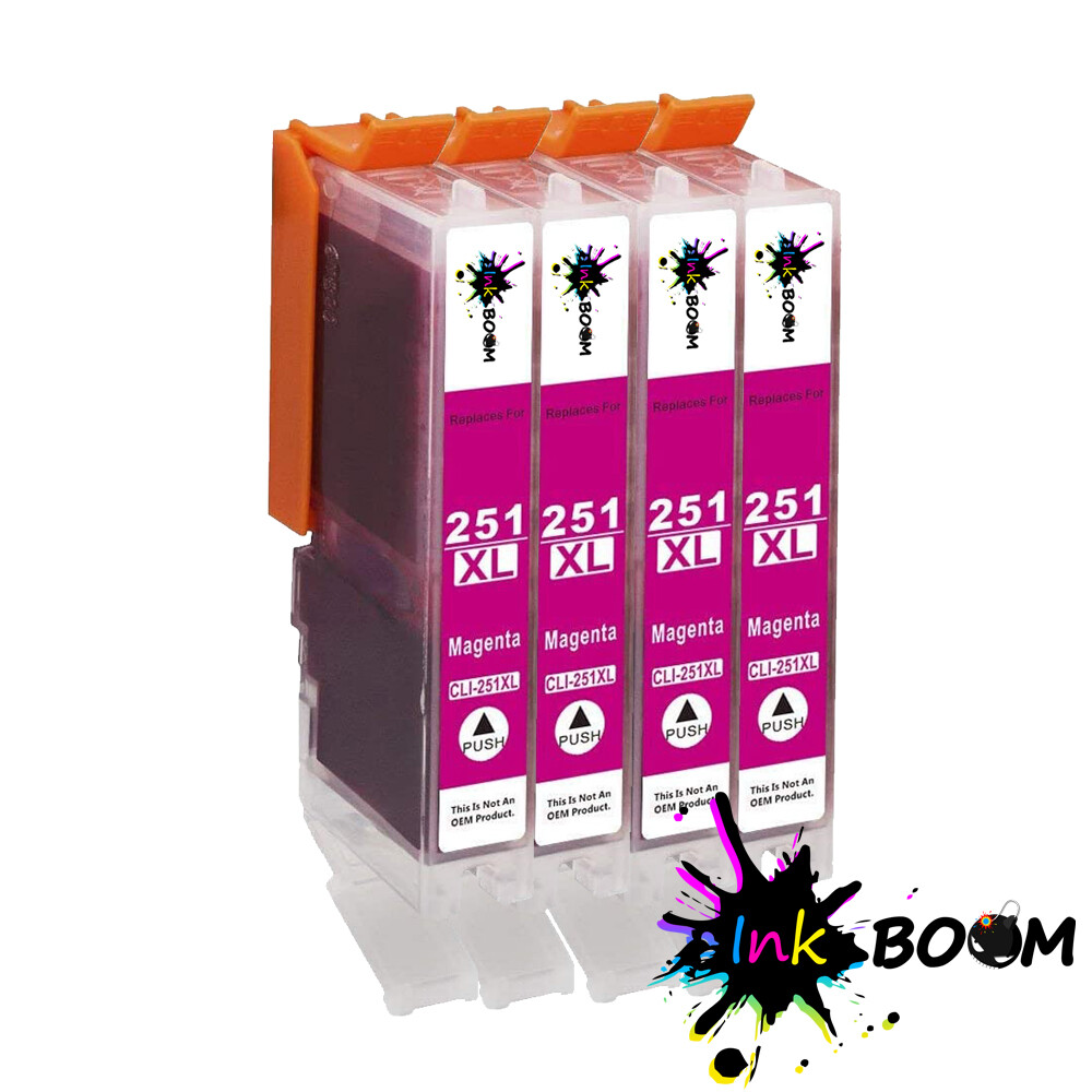 4 Magenta Ink for CLI-251 PIXMA MG7120 MG6320 IP7220 IX6820 IP8720 MG5620