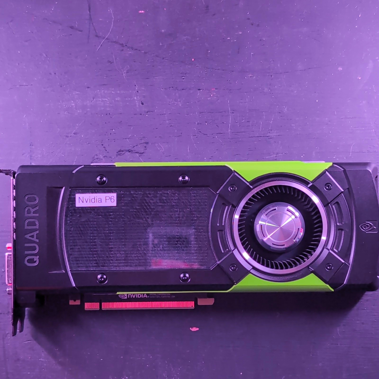NVIDIA Quadro P6000 PCIe x16 DisplayPort DVI Multi-Monitor 8-Pin PCI-E