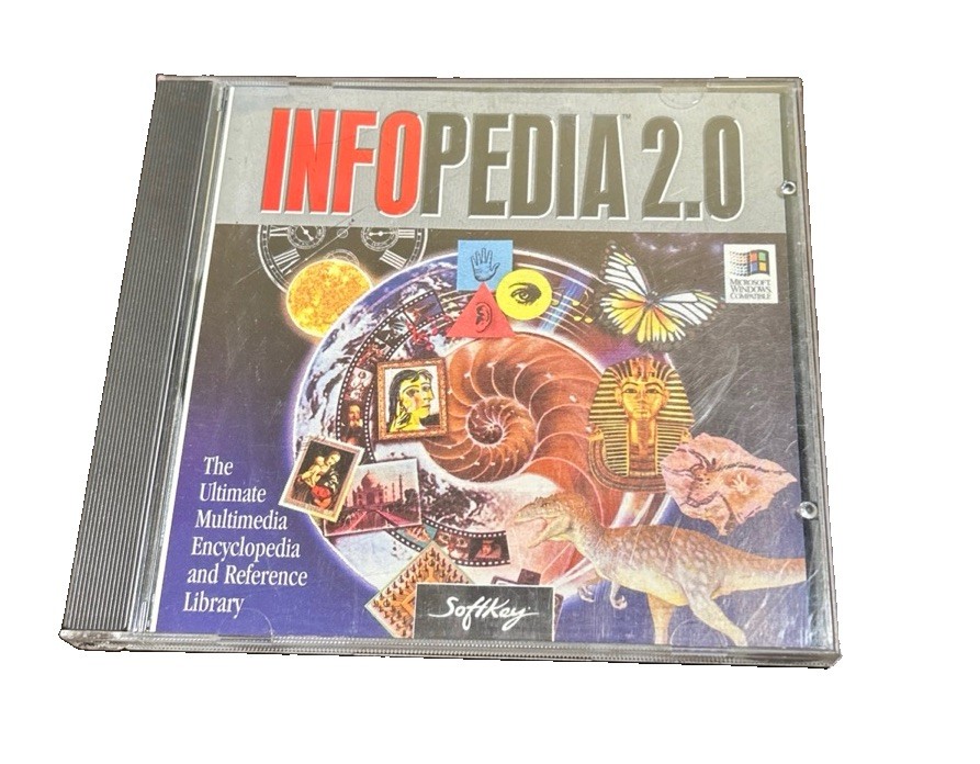 Infopedia 2.0 Software PC Cd Rom Good