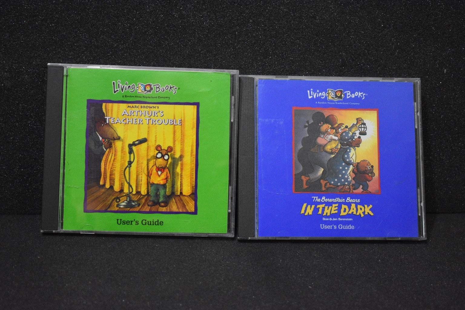 Living Books CD-ROM Lot: Arthur's Teacher Trouble & Berenstain Bears In The Dark