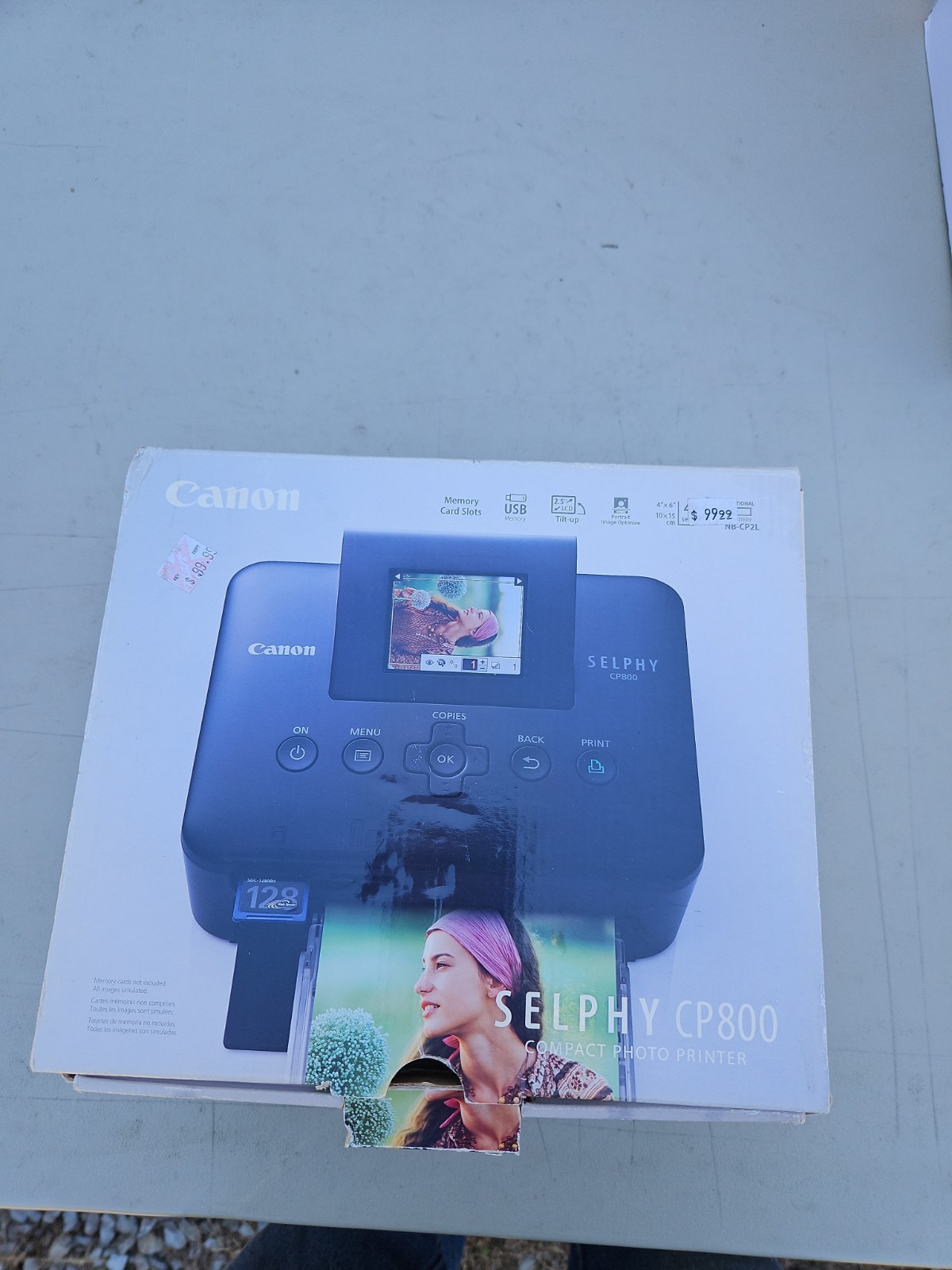 Canon Selphy CP800 Compact Photo Printer White New Open Box 