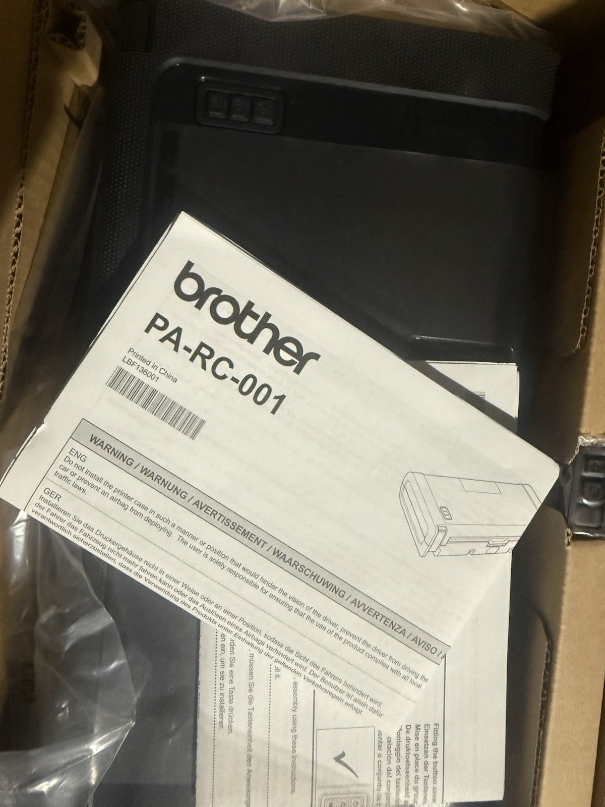 Brother PA-RC-001 Rugged Roll Case for PocketJet 7 Series Printer