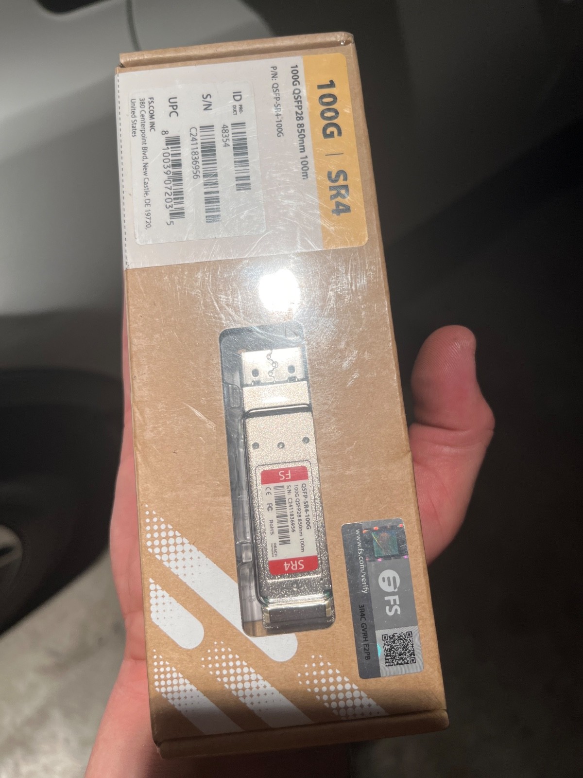 Cisco QSFP-100G-SR4-S Compatible 100GBASE-SR4 QSFP28 4 x 25G NRZ 850nm 100m MPO-