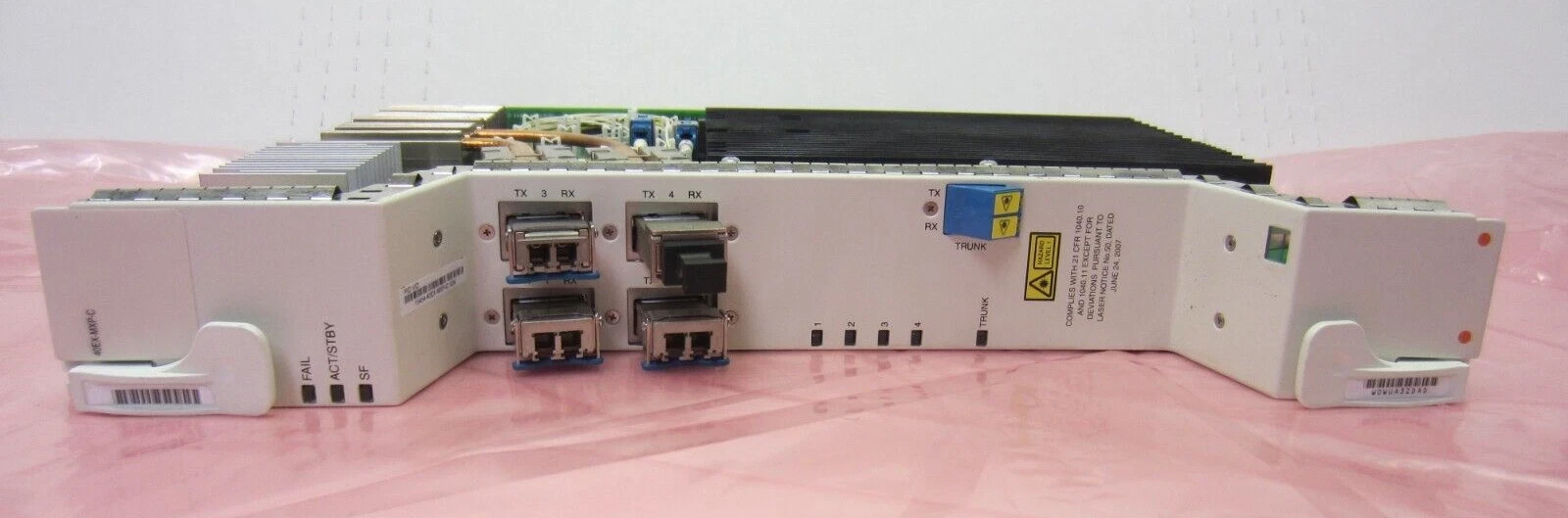 Cisco 15454-40EX-MXP-C V04 W/ 3 (1/10GE/10GFC/OTU2) & 1(XFP10GLR-192SR-L-C)