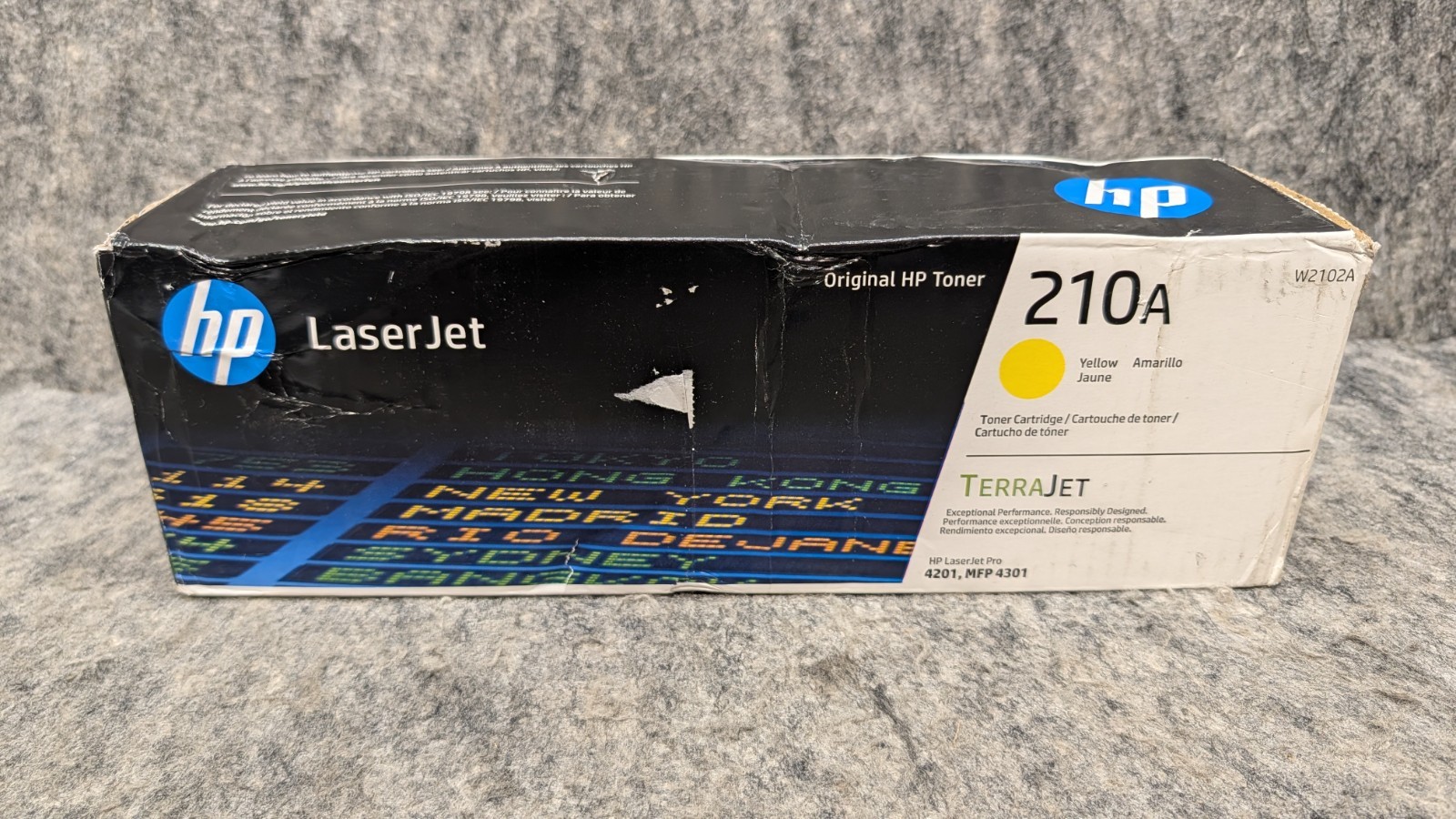 HP 210A Original Laser Toner Cartridge - Yellow (W2102A)