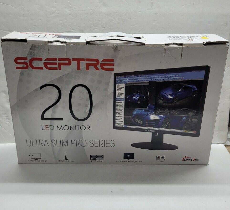 Sceptre E205W-16003RT 20 inch Widescreen LED Monitor New open box  