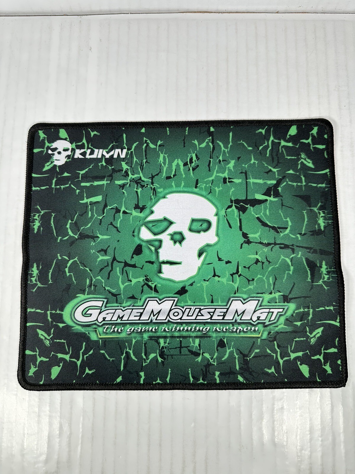 KUIYN Gaming Mouse Mat Pat Green Skull Computer PC READY TO SHIP