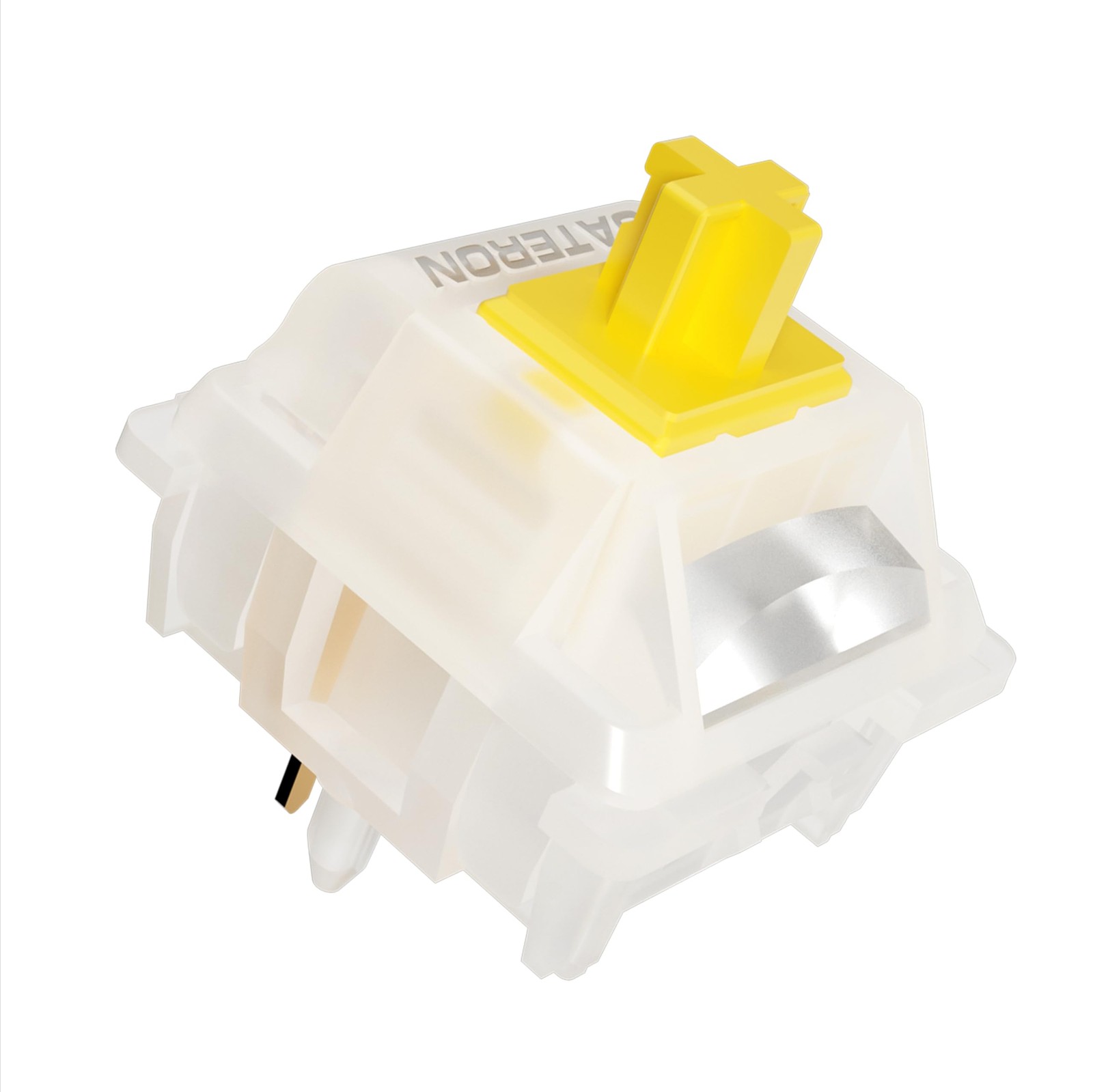 72 PCS GATERON Milky Yellow Pro V3 Keyboard Switches PreLubed Linear 5 Pin