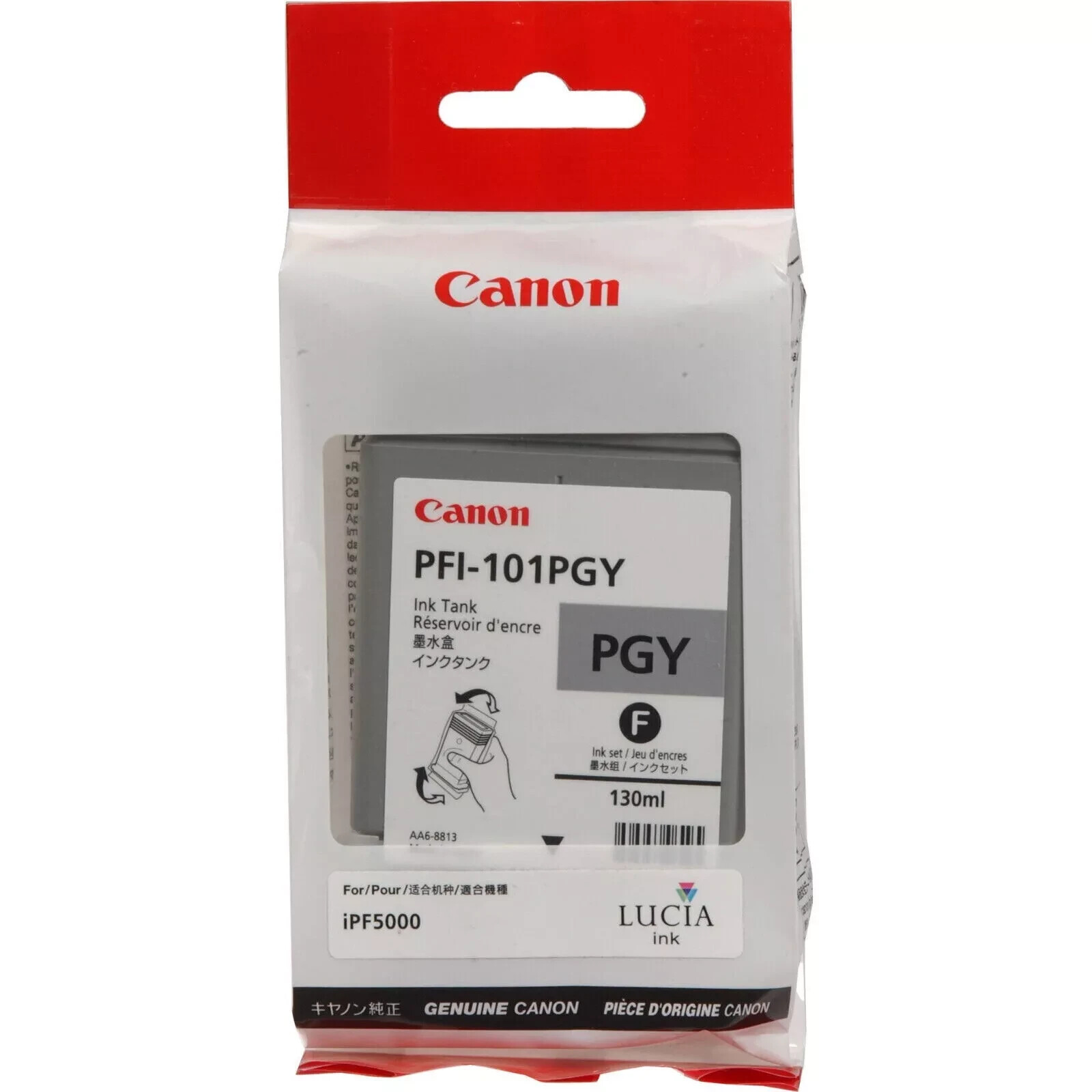 New  GENUINE Canon PFI-101PGK Black for imagePROGRAF ipf5000 expired.12/2013
