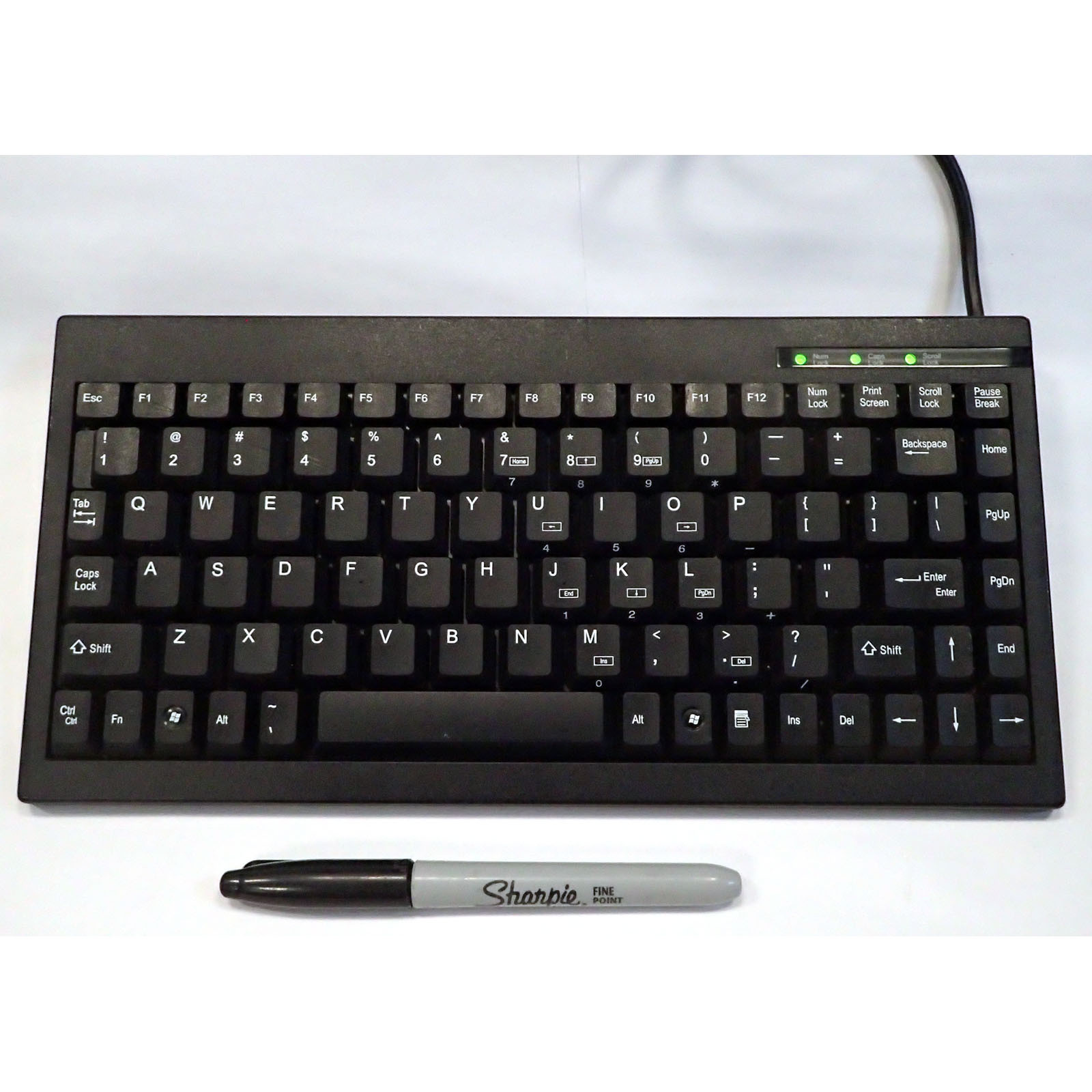 ADESSO ACK-595 ACK-595UB EASYTOUCH MINI KEYBOARD USB w/ EMBEDDED NUMERIC KEYPAD