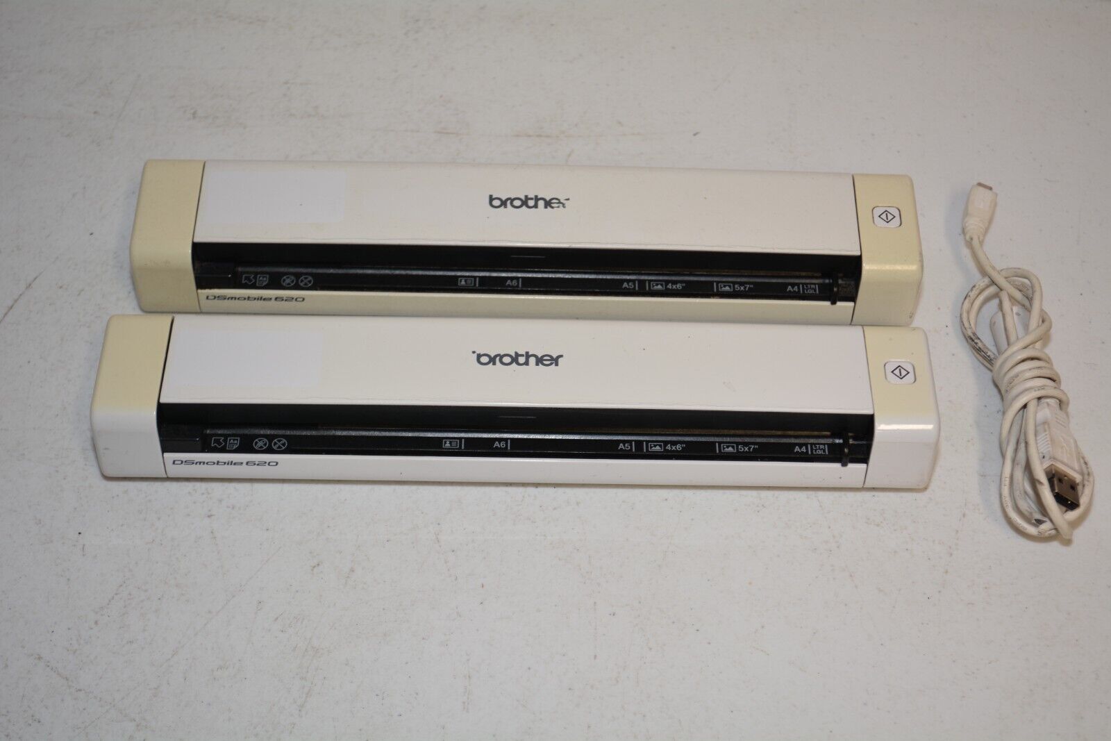 Lot 2x Brother DSMobile 620 Mobile USB Document Scanners #W5053